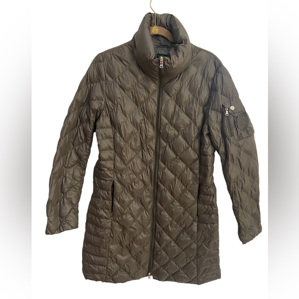 Vintage Lauren Ralph Lauren quilted lightweight packable jacket. Size large